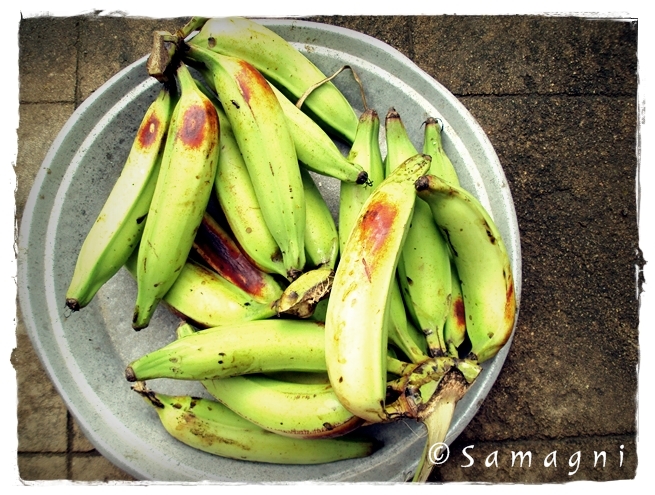 Raw plantains