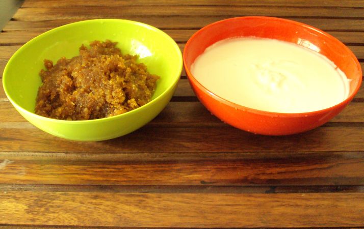 Filling and rice batter