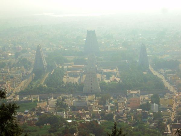 Temple view from the mountain