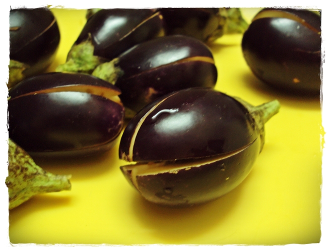 slit brinjal