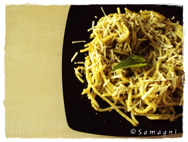 Basil Walnut Pesto Pasta