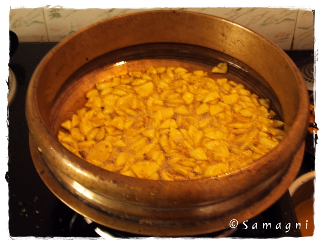 Sprinkle salted water