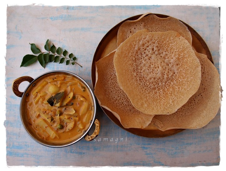 Potato Mappas and Thinai Appam